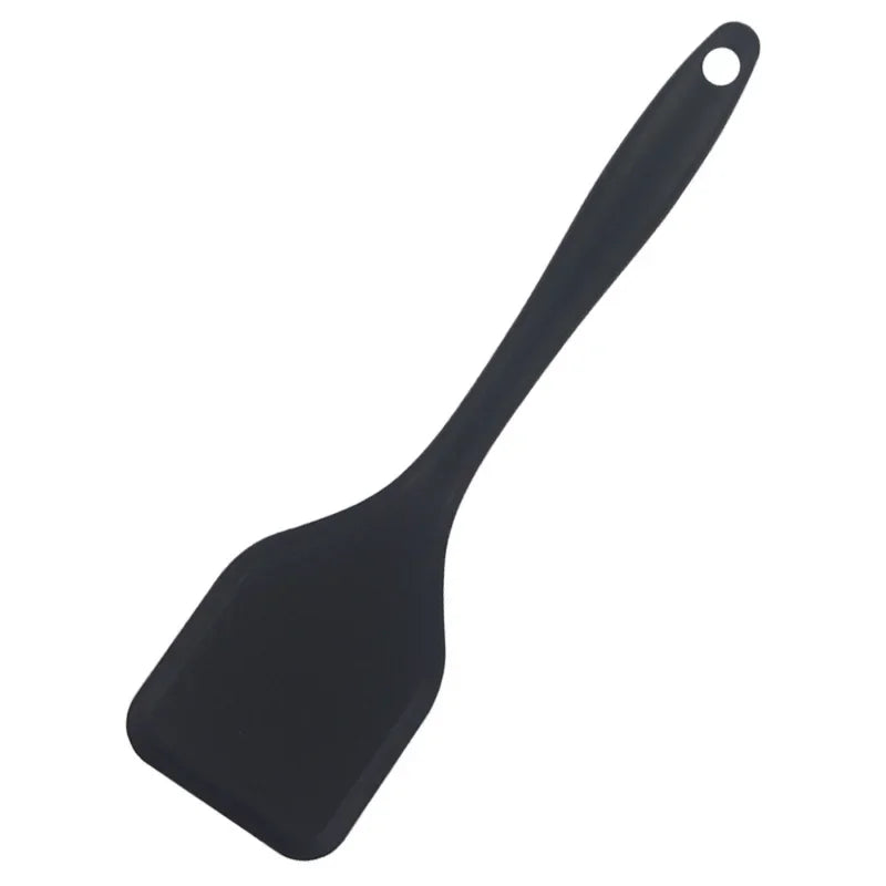 Silicone Cooking Leakage Spatula Dense Shovel Fried Fishomelette Qme black