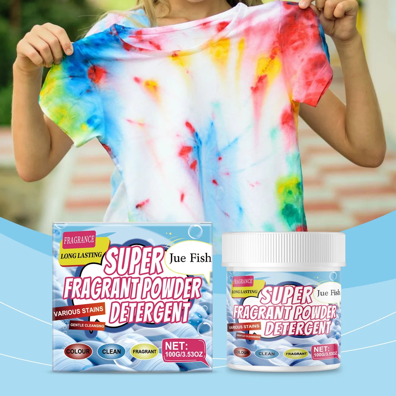 Powerful Laundry Powder Deep Remove Stain Eliminate Odor Lasting Fresh Scent Low Foam Easy Rinse Super Fragrant Powder Detergent Qme