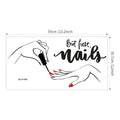 Creative Nail Art Stickers Studio Dressers Wall Self-adhesive Home Qme ONE SIZE