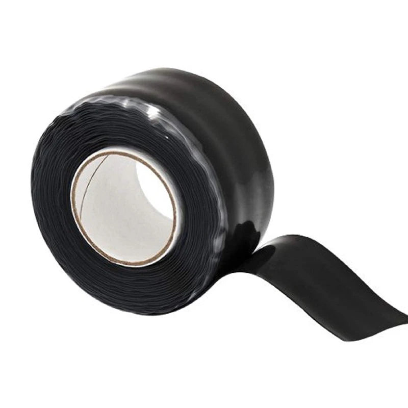 300cm Pipe Stop Leaks Repair Tape Self-Fusing Silicone Rubber Waterproof Insulation Super Strong Adhesive Stretchable Duct Tapes Qme Black 3M 25mm|China Mainland