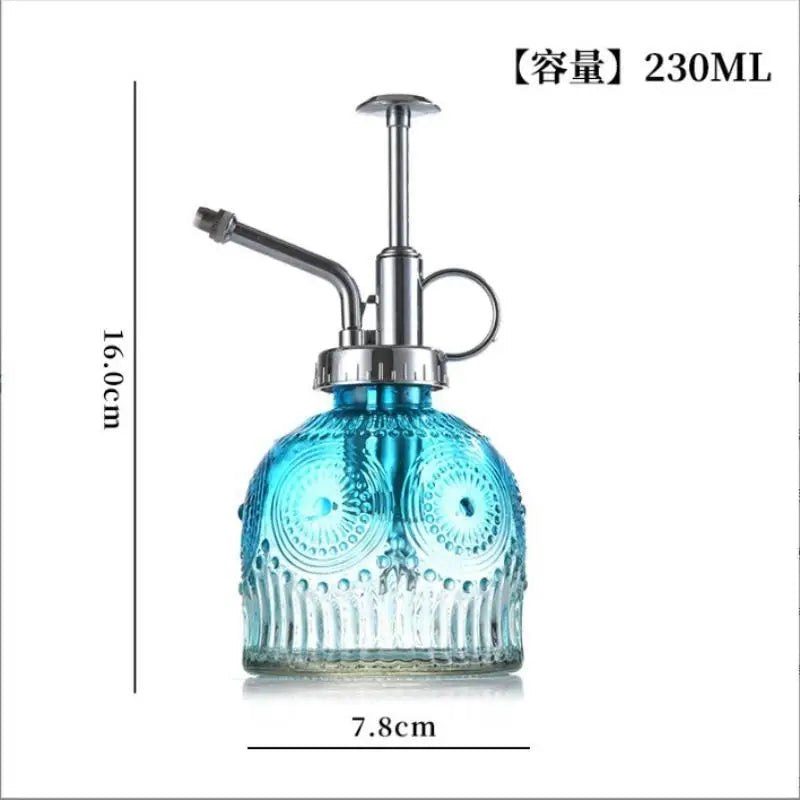 Watering Can Colored Glass Spary Bottle Plant Mister House Plants Qme silver Blue