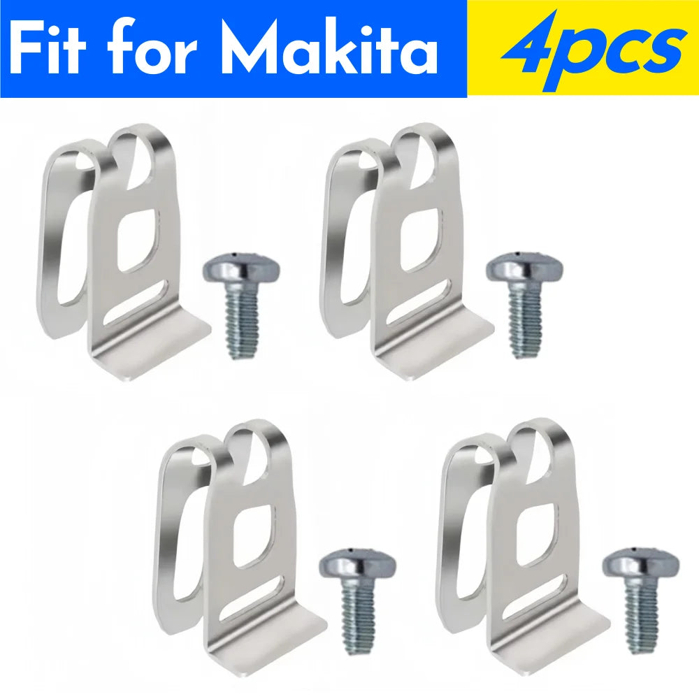 2-6PCS Electric Drill Belt Hook Cordless Drills Wrench Holder Clip Hooks Tool Fit for Dewalt/Makita/Milwaukee Impact Drills Tool Qme For Makita 4pcs