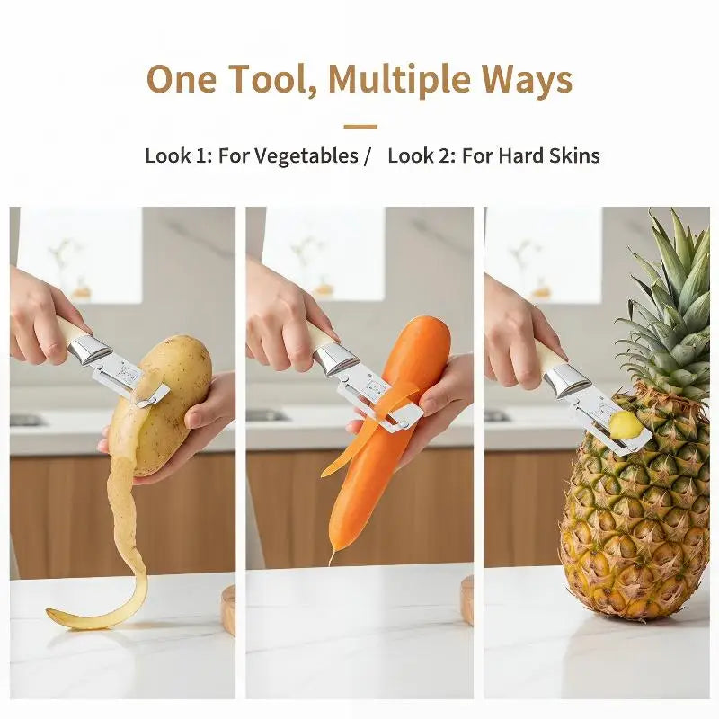 Kitchen Vegetable Peeler Multi-function Sugarcane Potato Pumpkin Tool Qme
