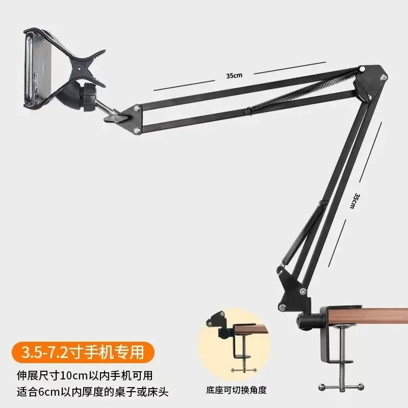 Tablet Holder For Bed iPad Stand 360° Rotating Desktop Phone Mount with Aluminum Arm For 4.5"~12.9" Xiaomi Lenovo Samsung Tablet Qme Cantilever K36 two China Mainland