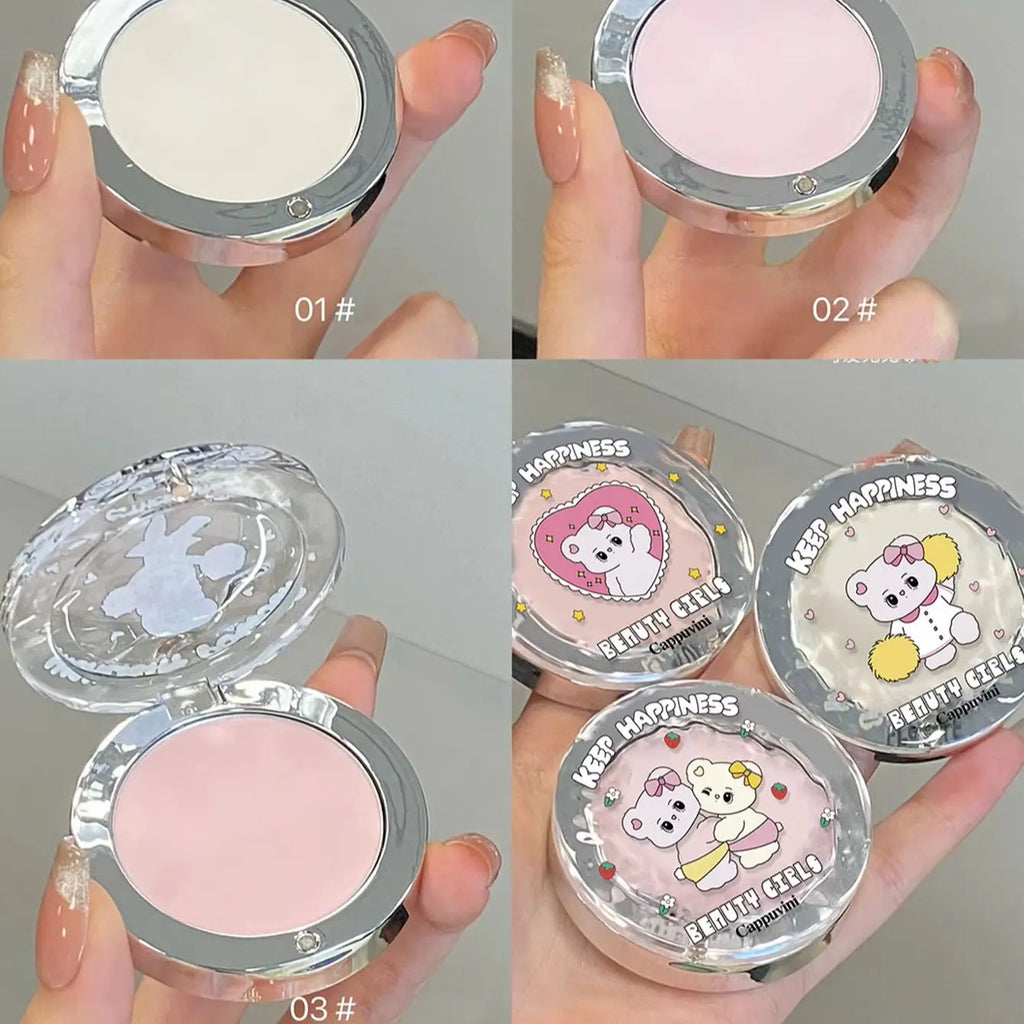 Cappuvini Bear Soft Focus Highlighter Matte Expanding Brightening Qme