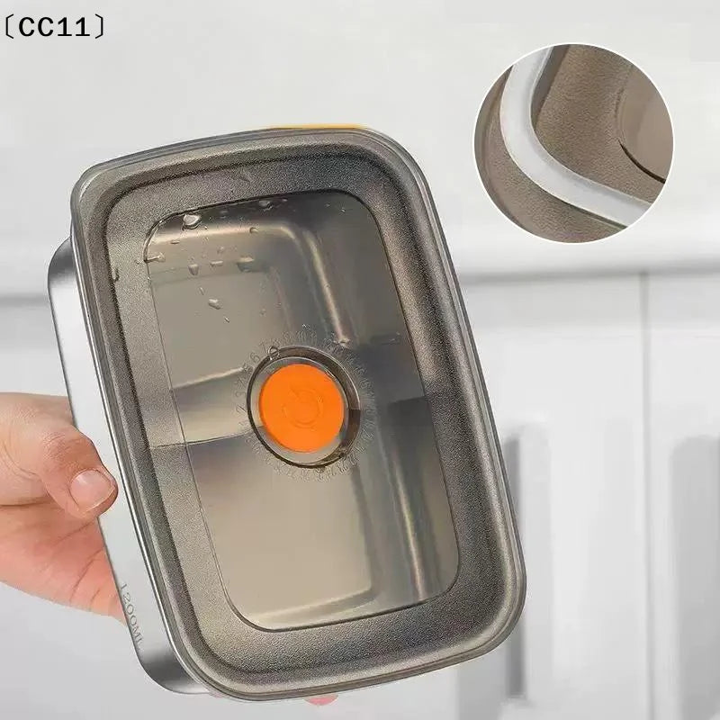 Stainless Steel Camping Lunch Box Sealed Leak-proof Bento Microwave Qme