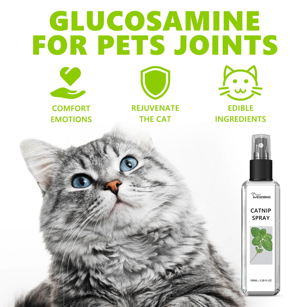 Cat Catnip Spray Natural Healthy Safety Cat Mint Inducer Pet Training Scratching Teeth Cleaning Non-toxic Catnip Induced Spray Qme