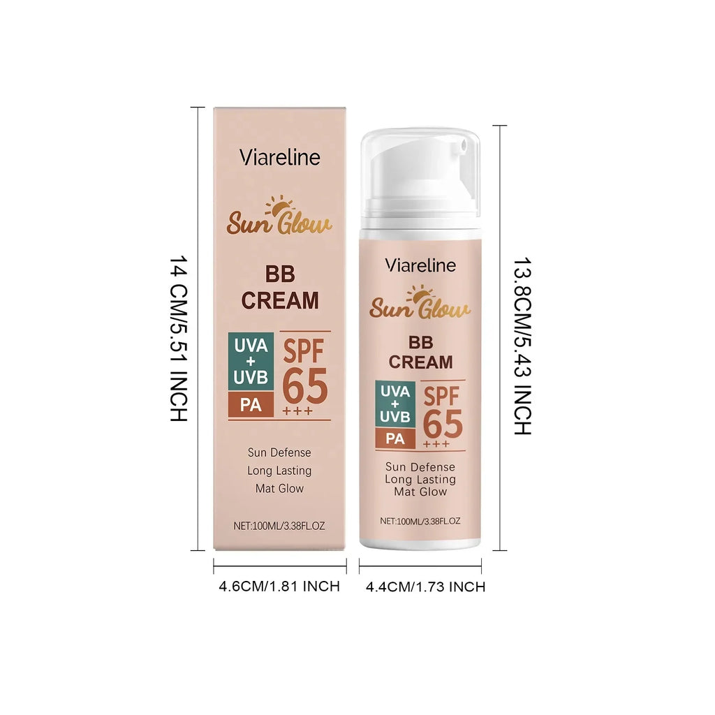 Lightweight Hydrating Tinted BB Cream - Non Greasy Protective Summer Outdoor Facial Defense Daily Face Makeup Base Foundation Qme
