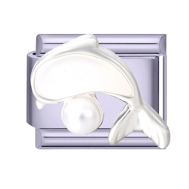 Fashion Zircon Bow Butterfly Cute Rabbit Italian Charms Links DIY