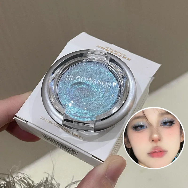 HERORANGE Glowing Charm Monochrome Eyeshadow Palette Pearlescent Qme