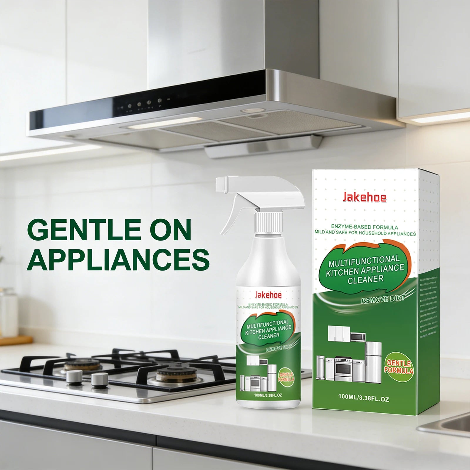 Multi Functional Degreaser Dissolve Stubborn Oil Stain Reduce Odor Restore Gloss Brightening Freshing Kitchen Appliance Cleaner Qme