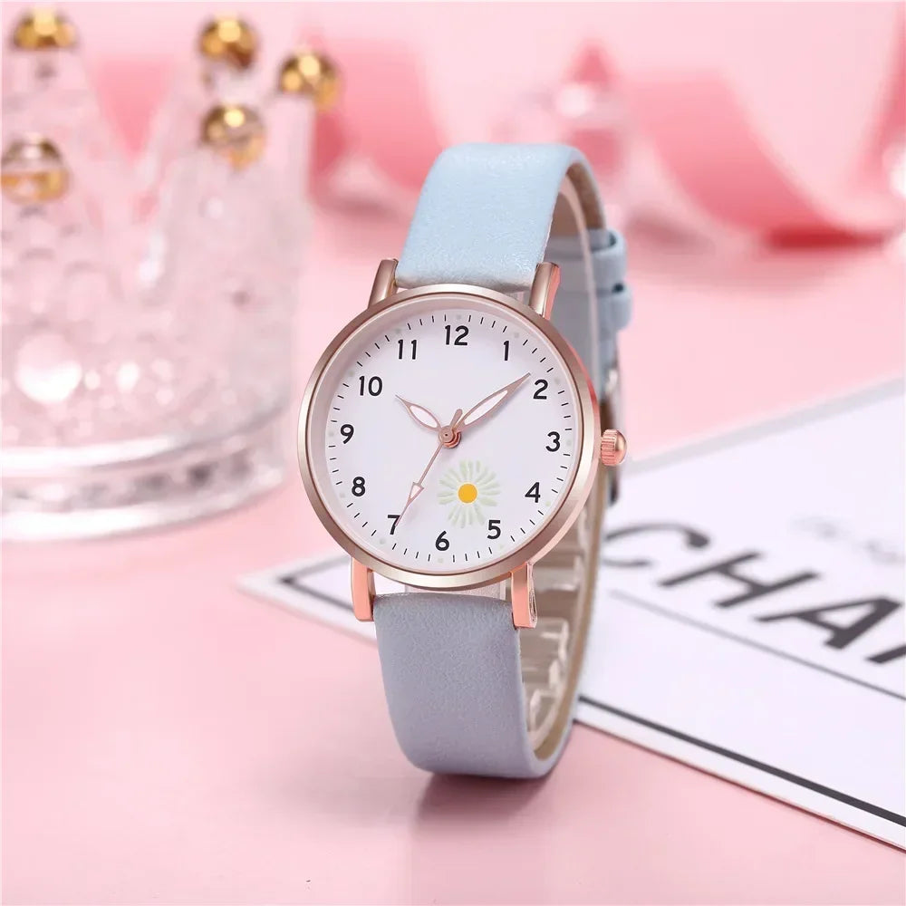 Trendy Ladies Wrist Watches Luminous Women Simple Watches Casual Leather Strap Quartz Watch Clock Montre Femme Relogio Feminino Qme