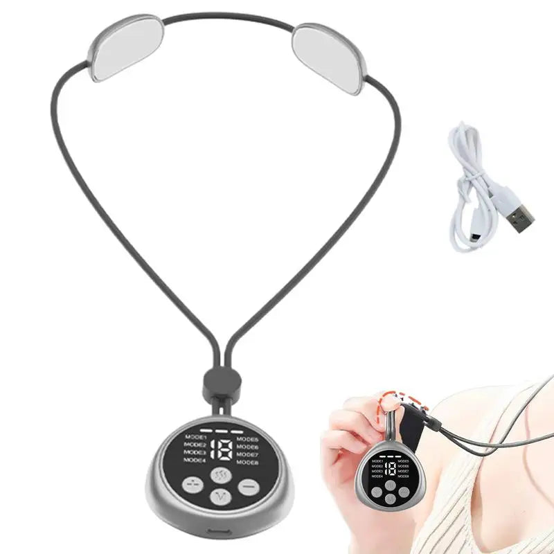 Heated Neck Massager Sleep Massag Smart Cervical Necklace Portable Qme