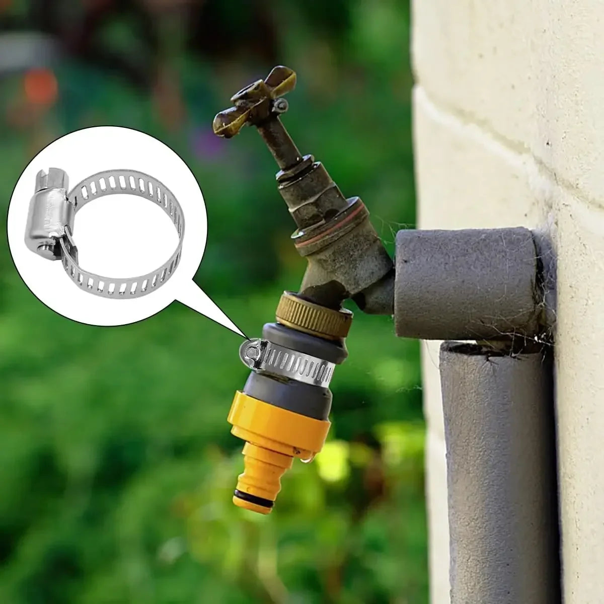 Stainless Steel Screw Band Hose Clamps Adjustable Car Fuel Tube Pipe Clamp Worm Gear Plier Tools Faucet Water Pipes Fasteners Qme