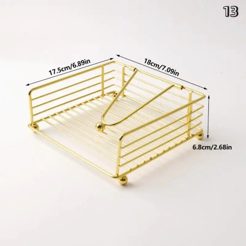 Cartoon Pattern Napkin Holder Paper Drawer Storage Bracket Organizer Qme 13