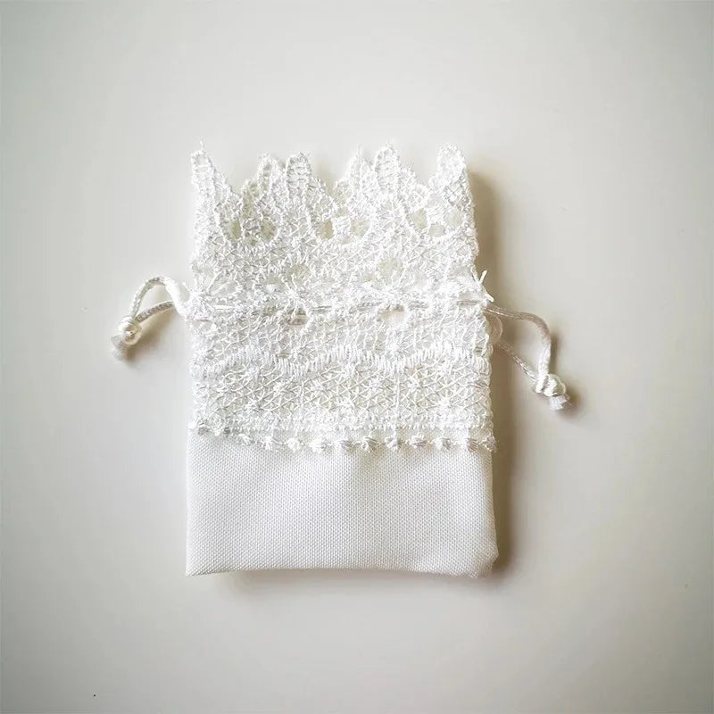 Lace Wedding Candy Bag European Brocade Drawstring Embroidery Qme