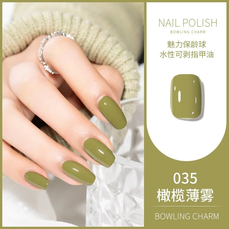 40 Colors Nail Polish Summer Water-based Quick Drying Tearable Art