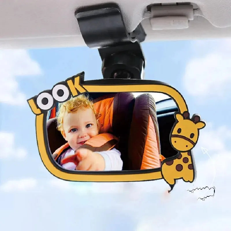 Baby Safety Car Mirror Car Back Seat Safety View Rear Ward Facing Car Interior Baby Kids Monitor Reverse Safety Seats Mirror Qme