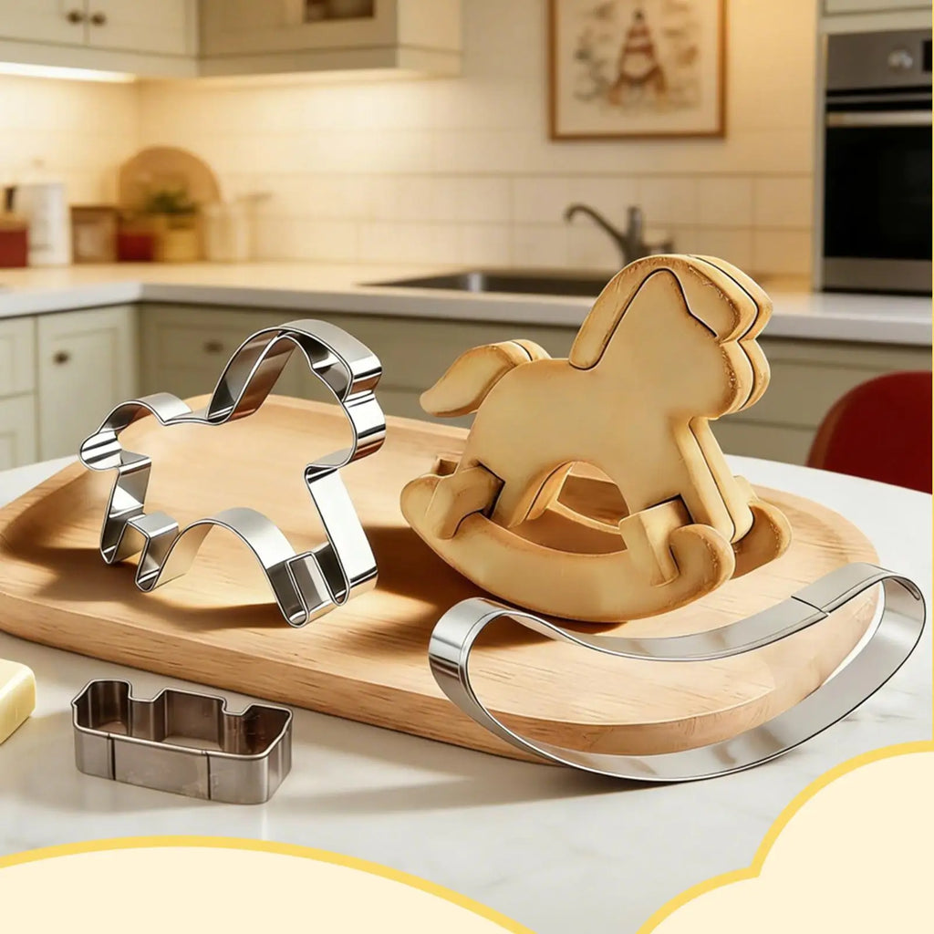 Horse Cookie Cutter Shape Pastry Mold Stainless Steel Apartment Home Qme