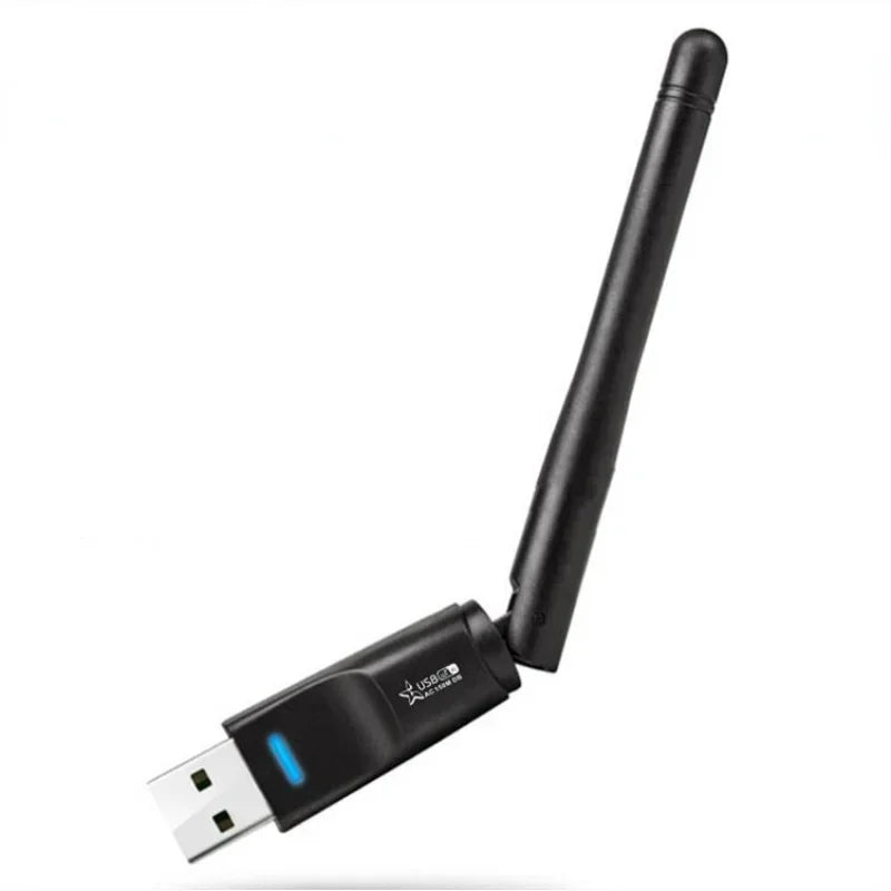 2pcs WiFi Wireless Network Card USB 2.0 150M 802.11 B/g/n LAN Adapter with Rotatable Antenna for Laptop PC Mini Wi-fi Dongle Qme