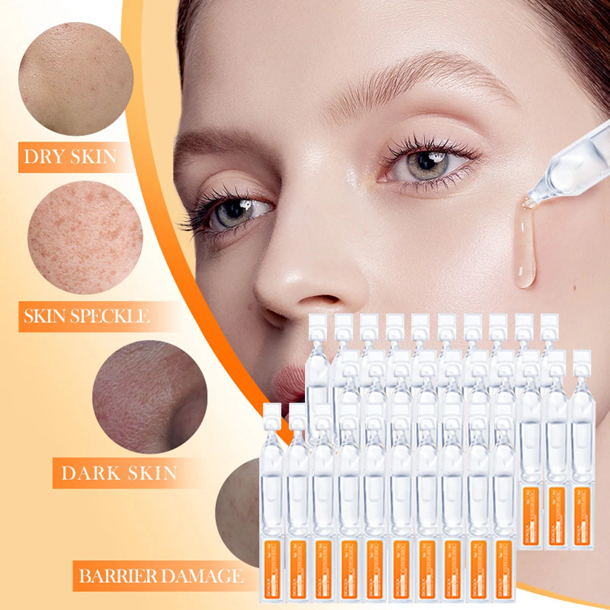 Vitamin C Single-use Serum Deeply Moisturizes Nourishes Skin Whitens Qme