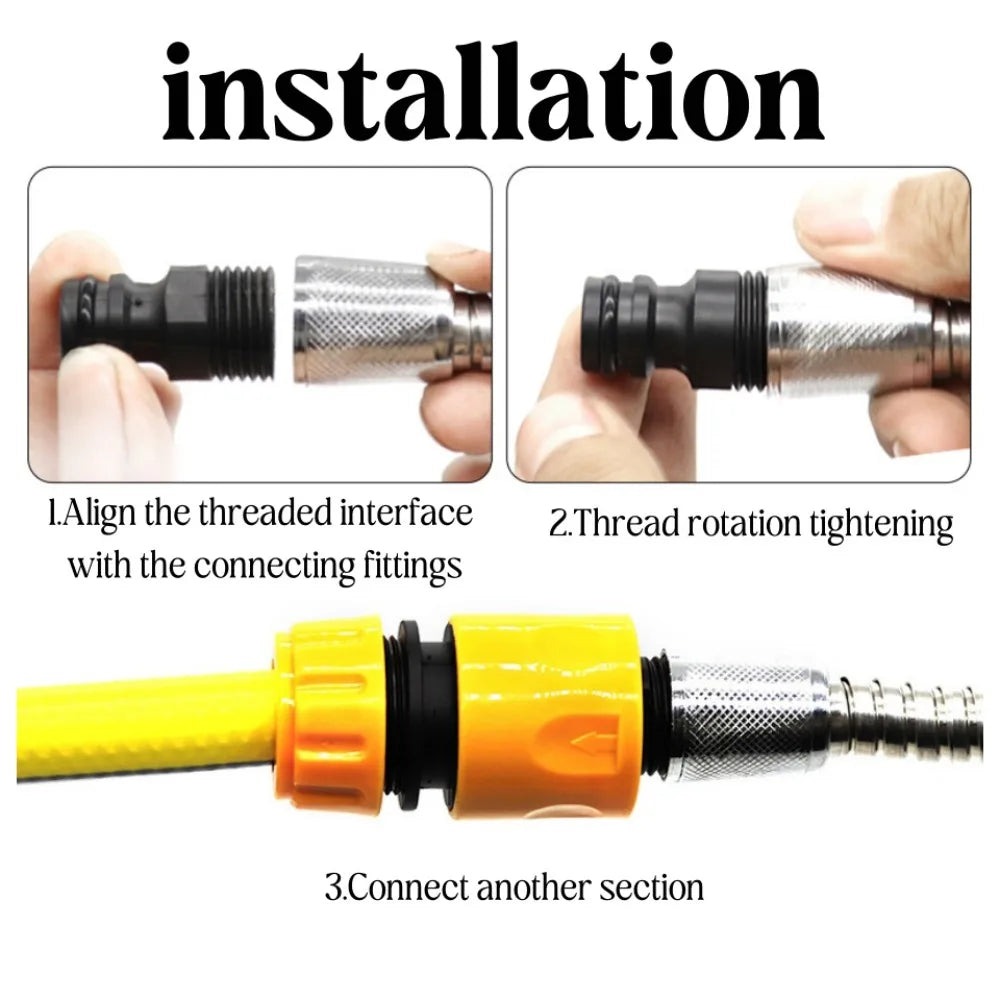 1/3/5/10Pcs 1/2" BSP Threaded Tap Adaptor Garden Water Hose Male Thread Quick Connector Garden Irrigation System Parts Adapter Qme