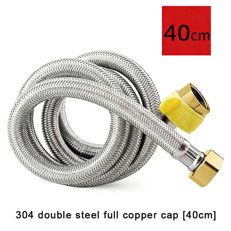 Stainless Steel Braided Tubing High-Pressure Thickened Hot And Cold Water Inlet Pipe Qme A3