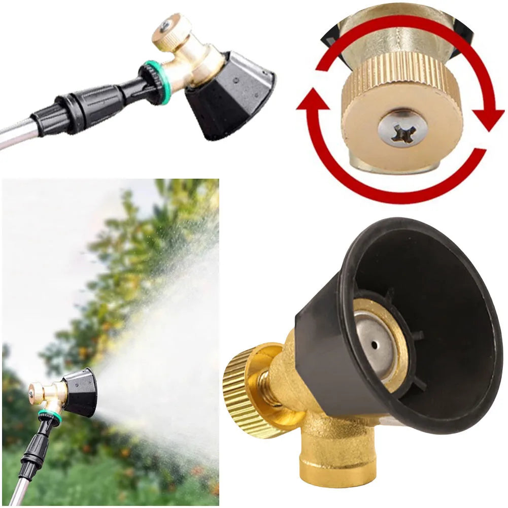 1 PC Atomizing Adjustable Sprayer Agricultural Sprinkler Nozzle Black Windproof Sprinkler Garden Watering Irrigation Tools Qme