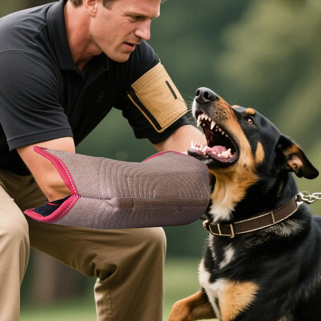 Dog Bite Sleeve Dog Training Sleeves Arm Protection for Training Work Dog Biting Tugging Toy Dogs Training arm bite Sleeve Qme