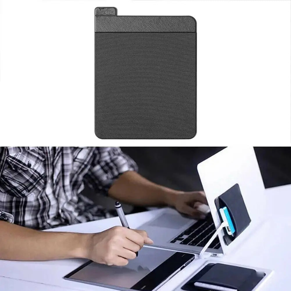 NEW Self Adhesive Laptop Rear Storage Bag for Mouse Digital Hard Drive Pen Pocket Pouch Laptop Accessories Qme
