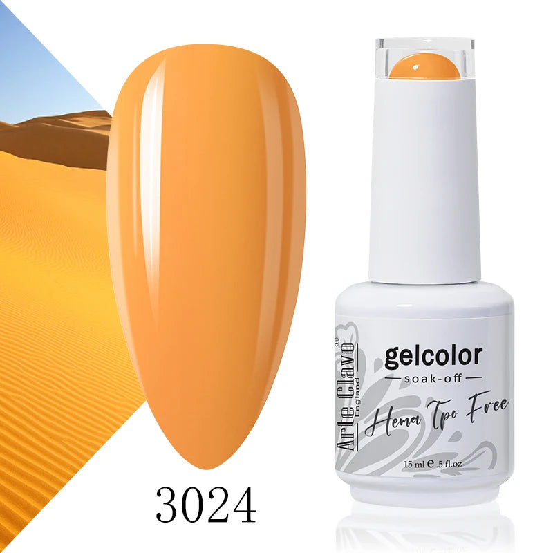 Arte Clavo Colourful Gel Nail Polish Art Varnishes Macaron Semi