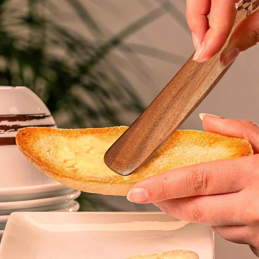 Wooden Stir Stick Narrow Jar Scraper Spatula Spoon Tools Bread Whisk Qme