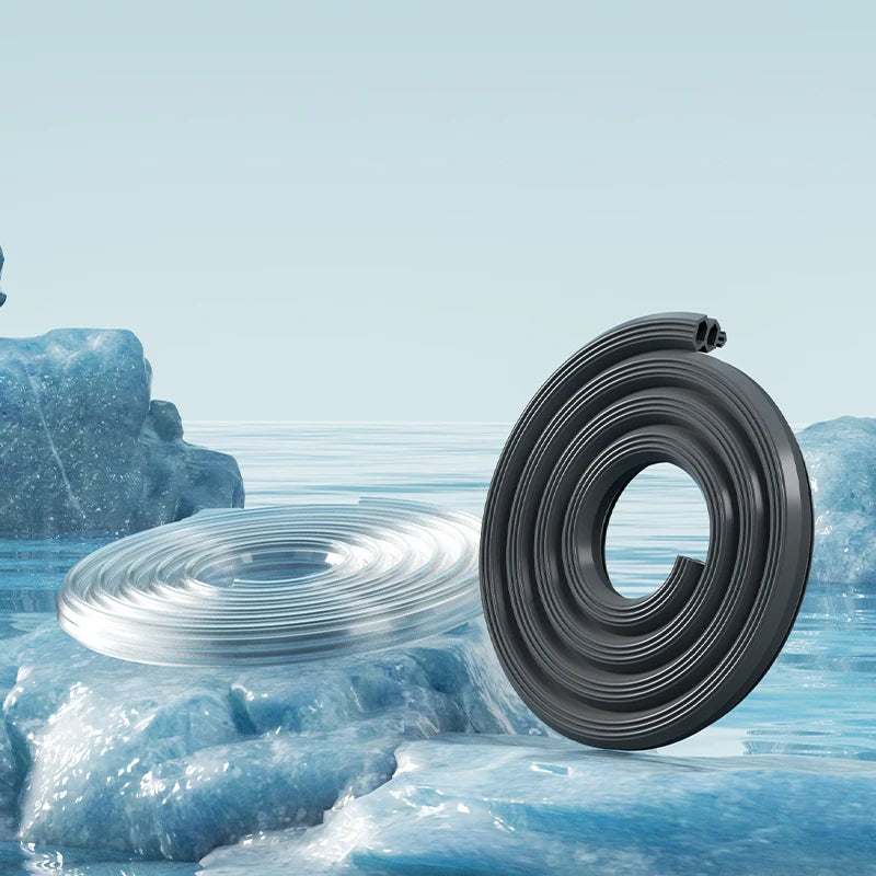 1-4Pcs 4M Plastic Steel Window Seal Strip Card Slot Type Flexible Bilateral Multi-layer Windproof Dustproof Strip for Window Gap Qme