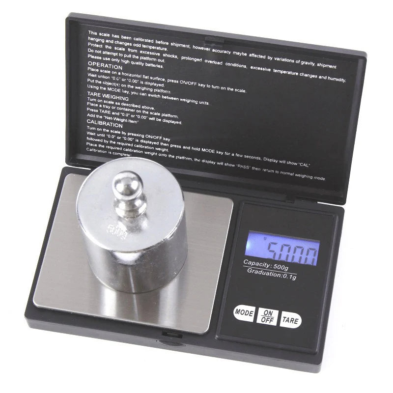 Mini Jewelry Scale Electronic Stainless Steel Digital Pocket Gold Qme 1kg-0.1