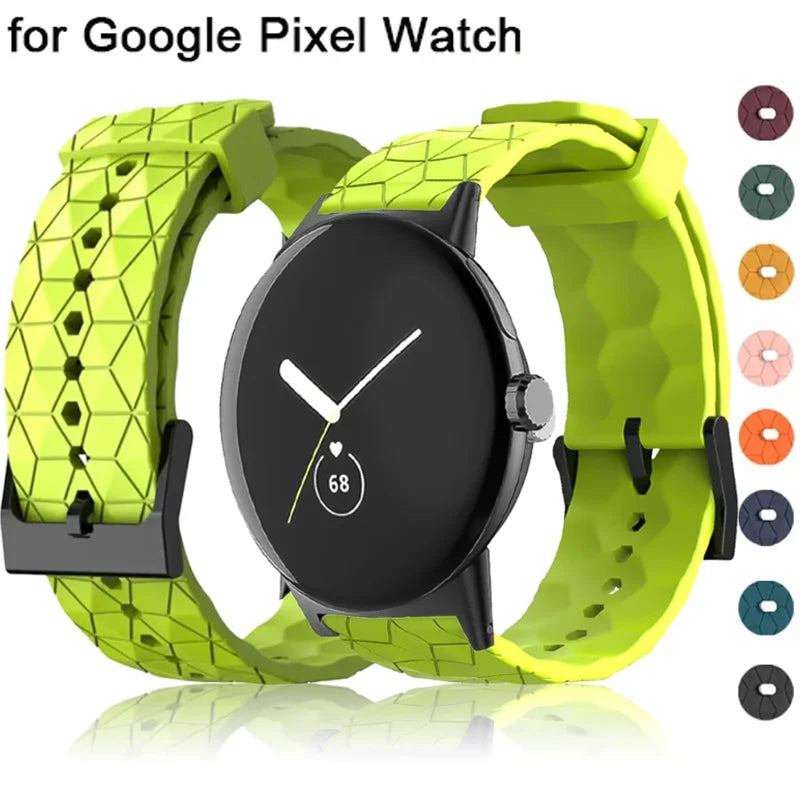 Silicone Strap for Google Pixel Watch 2 Watch Strap Bracelet correa Replacement for Google Pixel Watch 1 41mm Sport Band Qme