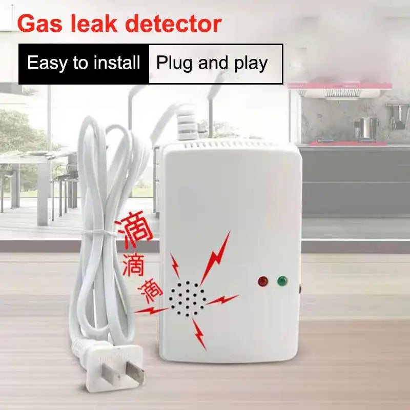 Portable Wall Mounted Independent Gas Detector Alarm Gas Leak Detector Tester Propane Methane Safe Natural Gas Alarm Sensor. Qme