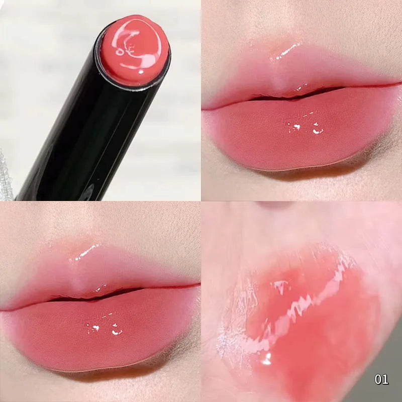 HERORANGE Push-button Mirror Lipstick Moisturizing Long-lasting Lip Qme HR708-01