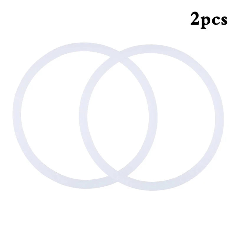 2pcs Travel Mug Tumbler Lid Gasket Waterproof Great Sealing Effect Cup Leak-proof Gasket Silicone Cup Lid Tool Qme White