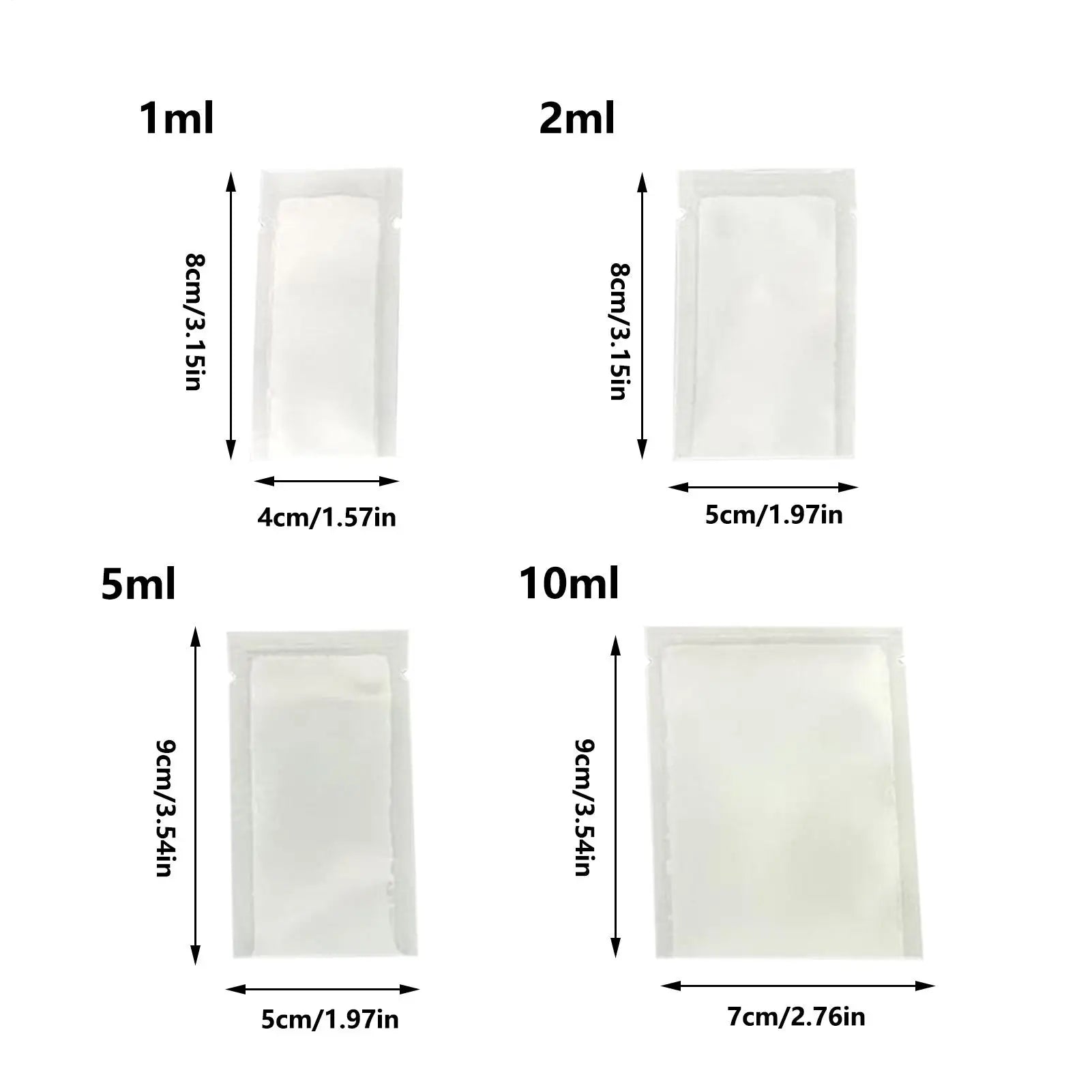 Mini Clear Pouch Liquid Bags 100 Piece Small Transparent Baggies Accessories Packaging Supplies For Jewelry Snacks Cream Pills Qme