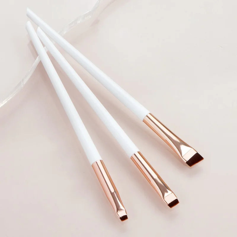 Blade Eyeliner Brush Eyebrow Portable Flat Fine Eye Liner Brow Qme White China Mainland