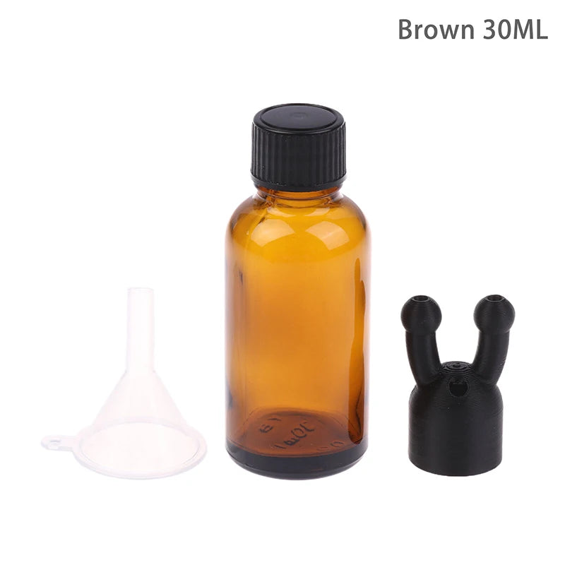 Leak-proof Essential Oil Inhaler Cap Mini Aroma Dispenser Perfume Qme 30ML Brown