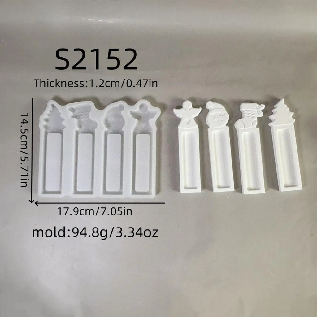 Money Holder Silicone Mold 4-Cavity Christmas Ornament Moulds Quick Demolding Cash Holder Mold For Holiday Gathering Home Qme