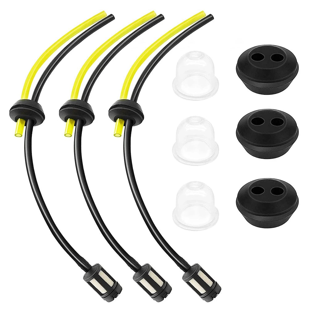 3 Pcs Fuel Hoses With Fuel Filter And Gasket Fuel Pipe Grass Trimmer Fuel Line Fuel Filter Kit Mower Fuel Line Set Qme Default Title