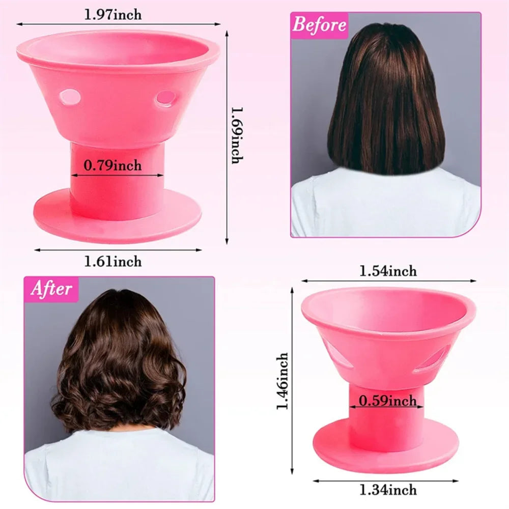 Heatless Hair Curlers No Heat Rollers Soft Silicone Curls Sleeping Qme