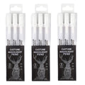 Gelly Roll Gel Pens for Journaling, Art, or Drawing - Classic White Ink - 05/08/10 Assorted Tip Sizes - 3 Pack Qme 3 set