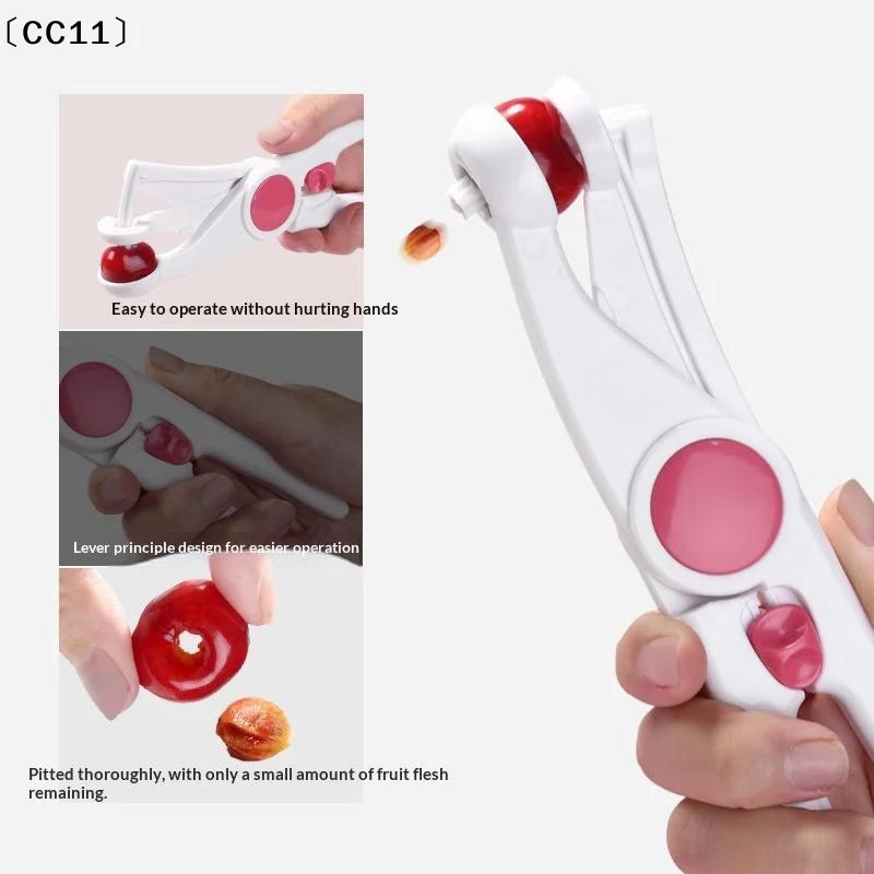 Food Grade ABS Cherry Seeder Non Slip Handle Fast Seed Removal Salad Qme