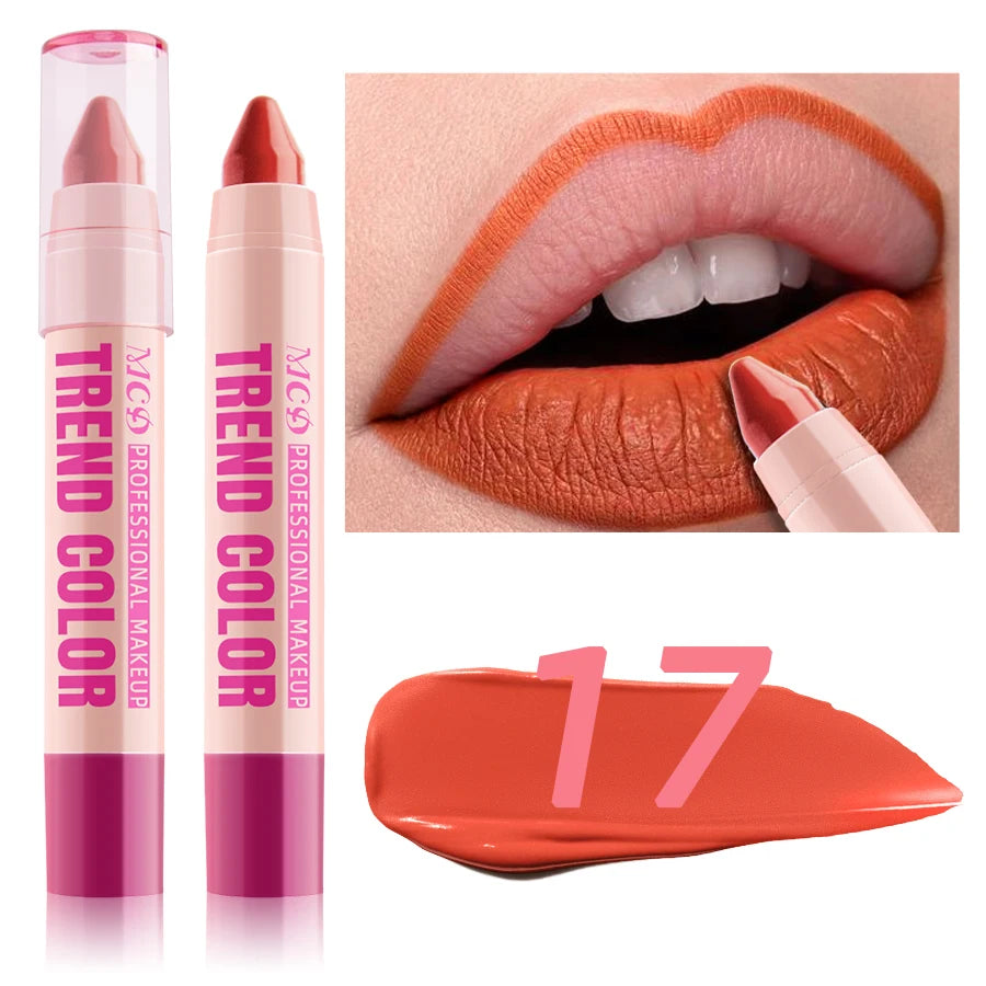 Moisturizing 12 Lipliner Pen Waterproof Plumping Stain Lipstick Qme 17