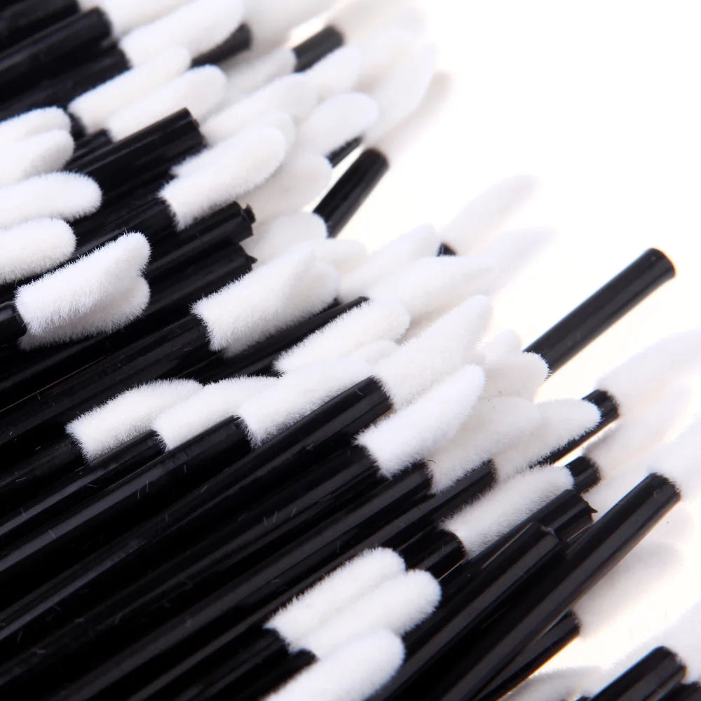 5/50/100Pcs Lip Brushes Disposable Cosmetic Lip Brush Lipstick Lip Glossy Wands Cleaner Applicator Eyeshadow Makeup Brush Tool Qme