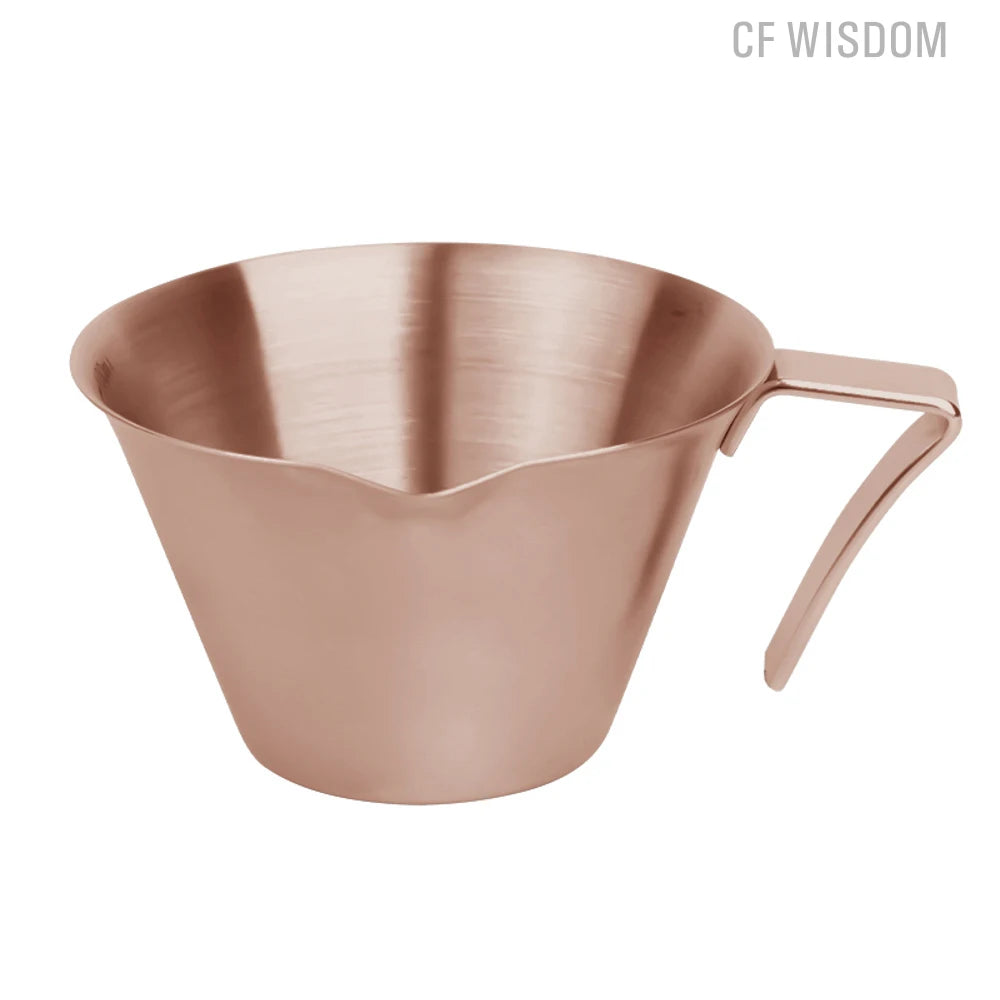 CFWISDOM Espresso Cup Stainless Steel Accessories Metal Measuring Qme