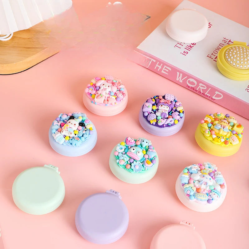 Hello Kitty Kuromi DIY Cream-colored Air-cushion Comb Materials Qme